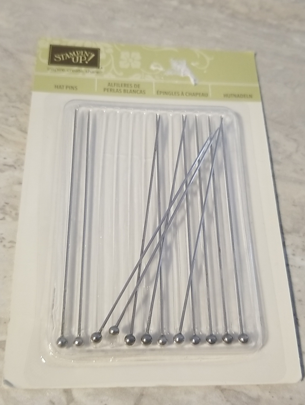 Stampin' Up! Silver Hat Pins -